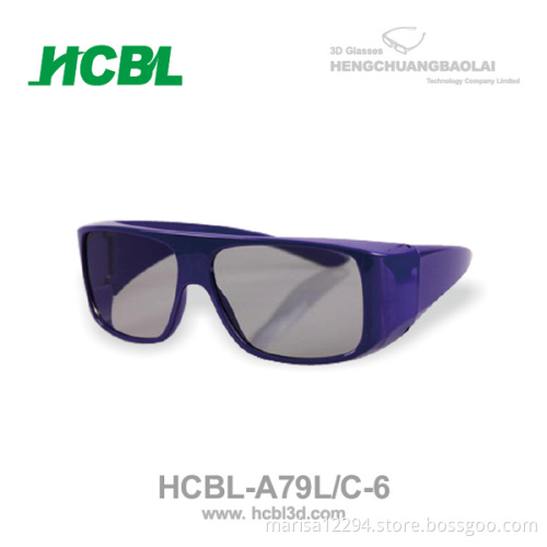 Circular polarized 3d glasses for cinema